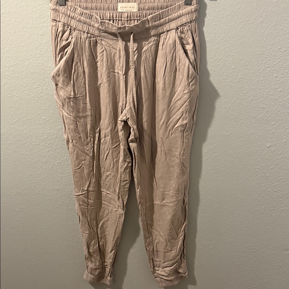 AZURE SKIES SMALL TAN JOGGERS
